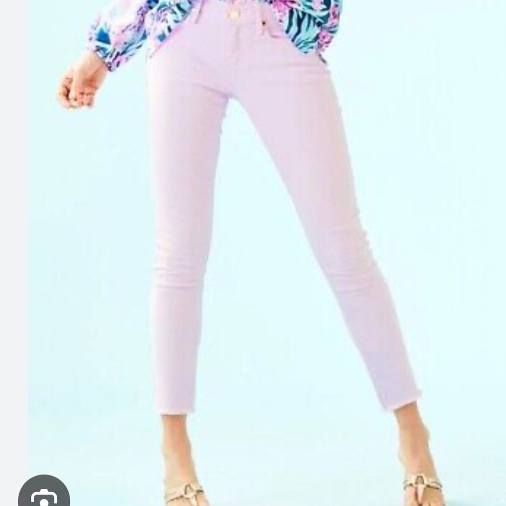 Lilly Pulitzer Pastel Pink Cropped Pants
